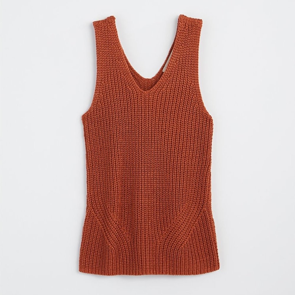 Loft Double V Sweater Tank - Picture 3 of 3
